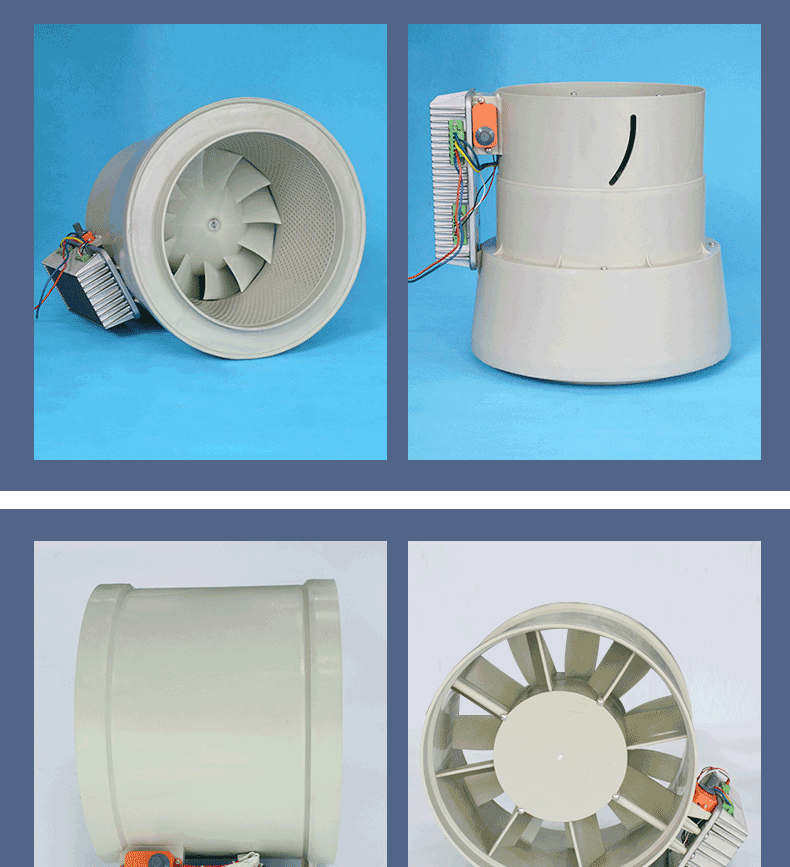 斜流式管道風機實拍圖片